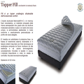 Topper Fill con inserto in memory foam